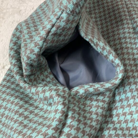 Vintage 90s Norton McNaughton wool blend mint houndstooth pencil skirt, 16 NWT - Picture 5 of 11